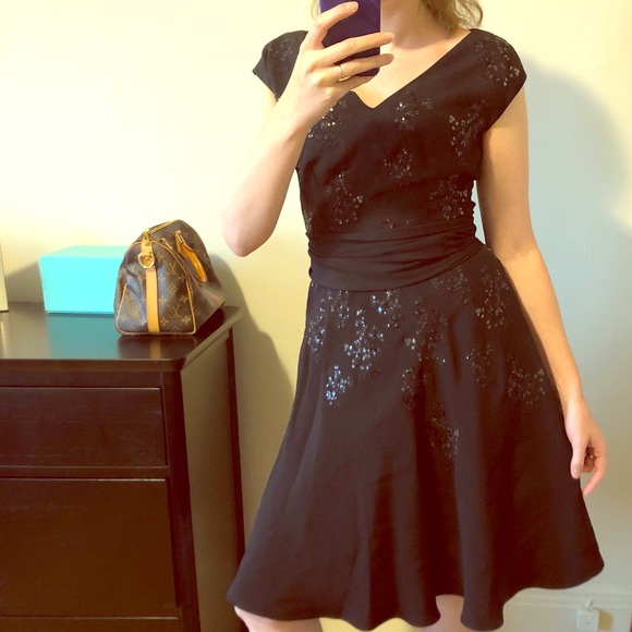 Prada Dresses & Skirts - AUTH PRADA Sequin Black Cocktail/ Holiday dress S